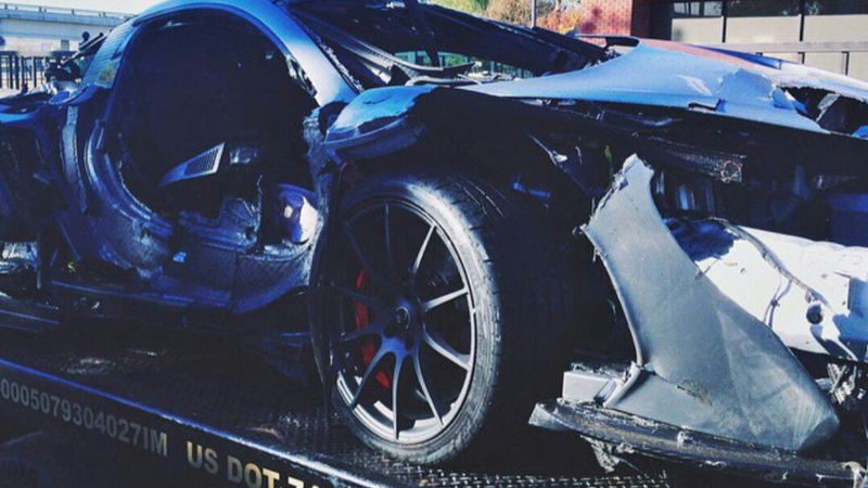 Illustration for article titled Shit: A McLaren P1 Just Crashed Heavily In Texas